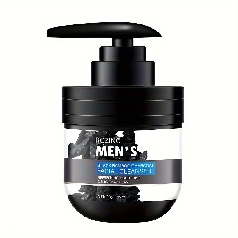 Men's Black Bamboo Charcoal Facial Cleanser