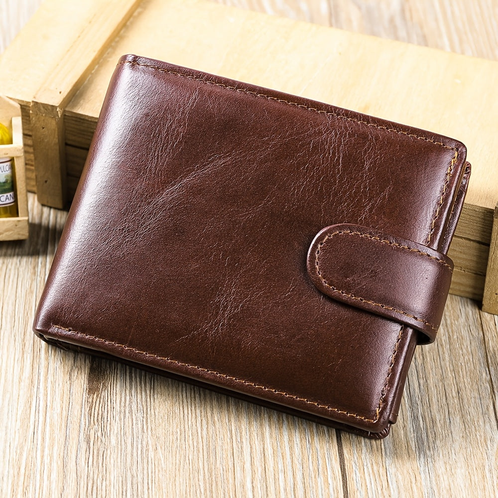 MVA Men's Casual Polyester Lining Leather Wallet