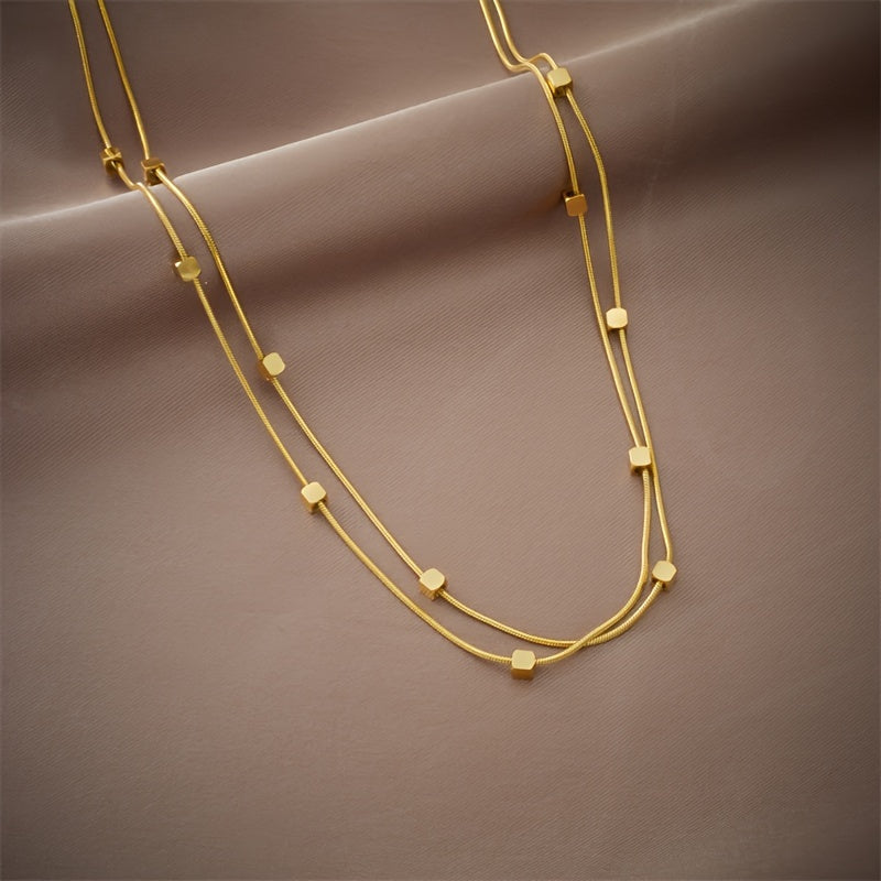 Vintage Geometric gold Necklace