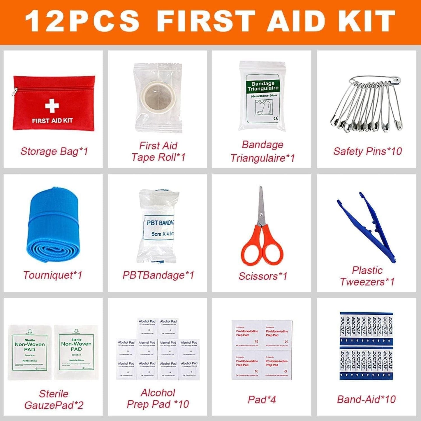 Emergency Car Kit – Complete Roadside Safety & Breakdown Set with Jumper Cables & Safety Gear