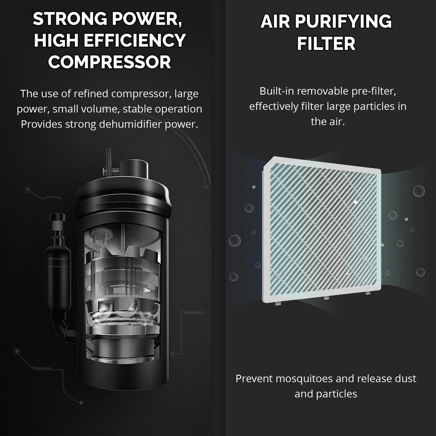 25L/Day Dehumidifier with Smart App Controls