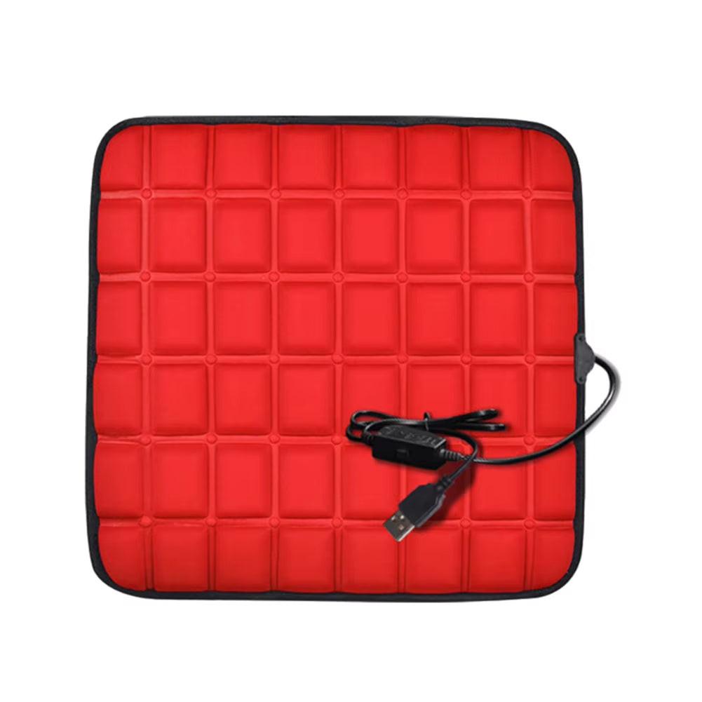 USB Heated Car Seat Cushion – Fast Heating Pad for Car, Home & Office (43×43cm)