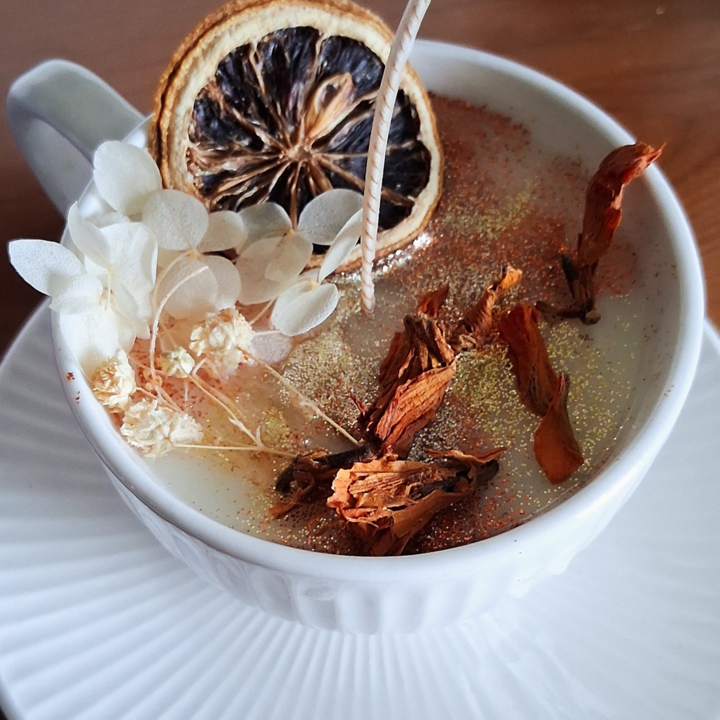 Unscented Autumnal Soy Cup Candle