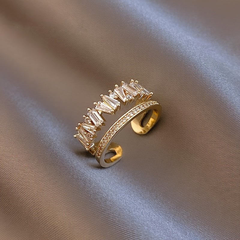 Elegant And Luxurious Double-layer Ring