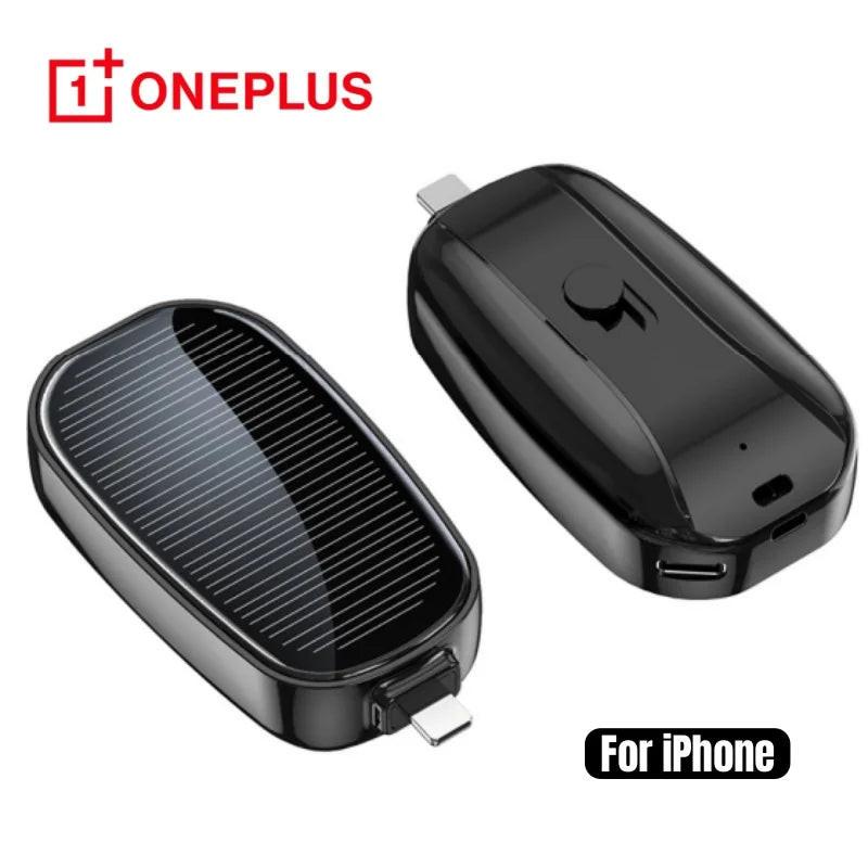 Solar Mini Power Bank Key Ring – Emergency Charger (1200mAh)
