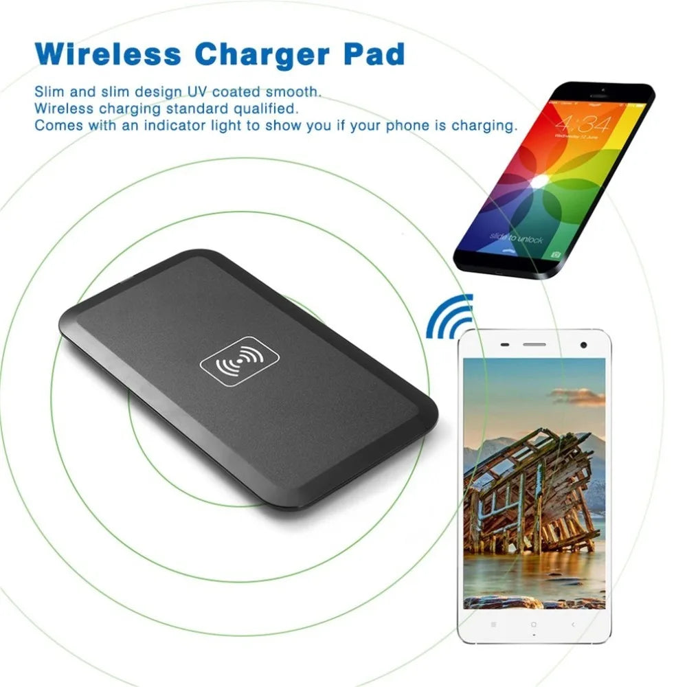 Universal Qi Wireless Charger Pad For iPhone5 5S 6 6S 7 8 Samsung Galaxy S6/S6 Edge S8 S10 S20