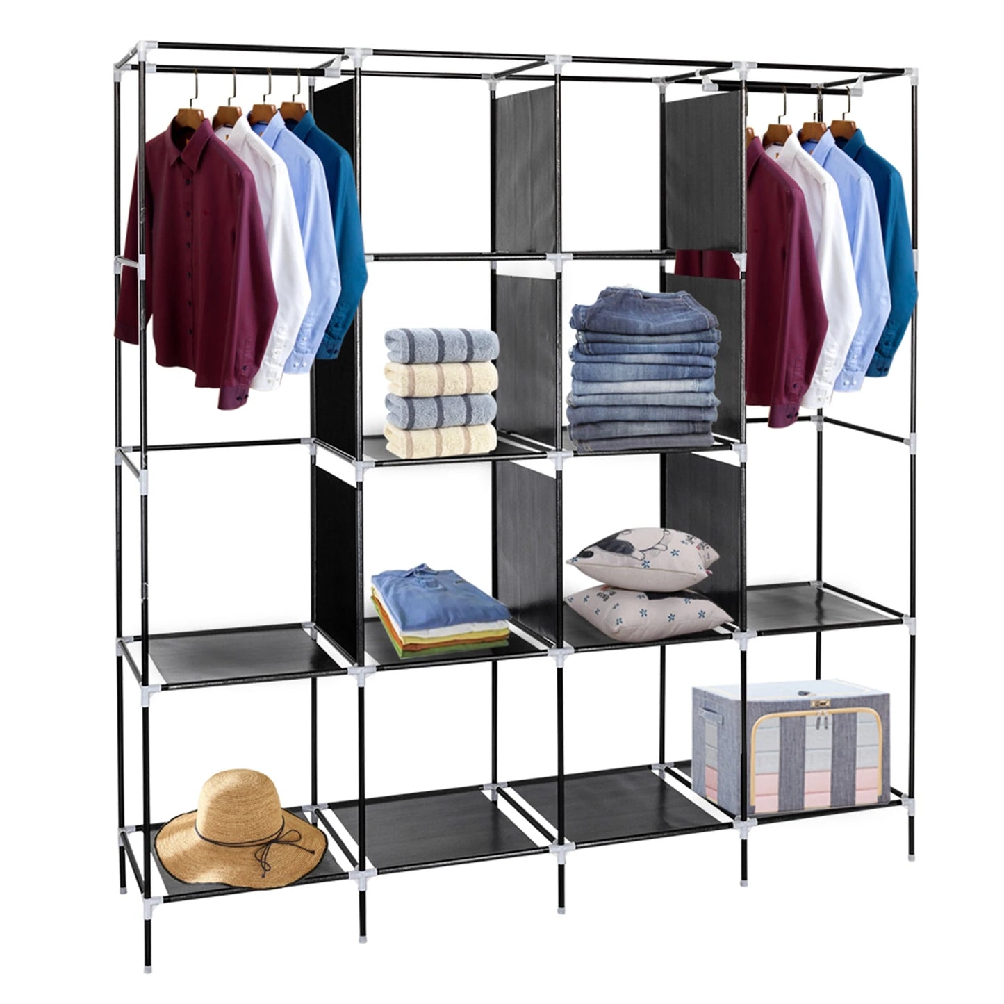 Portable Non-Woven Fabric Wardrobe - Dormitory Storage Solution