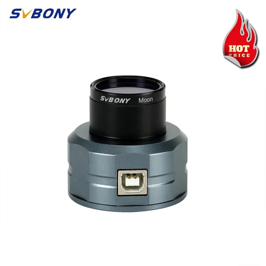 SVBONY Astronomy Planetary Camera with 1.25'' CMOS sensor and connects to computer via USB 2.0 