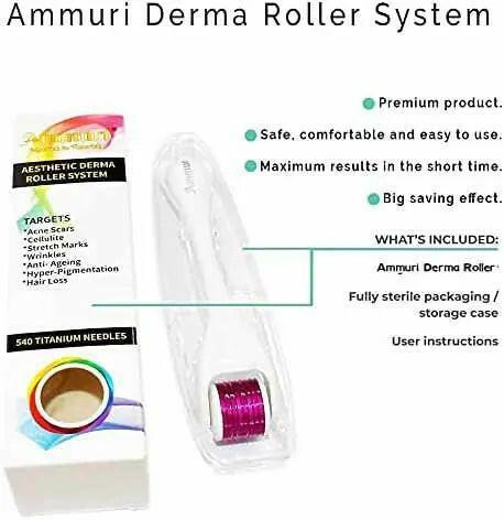 Ammuri Derma Roller for Scars and Anti-Aging Care