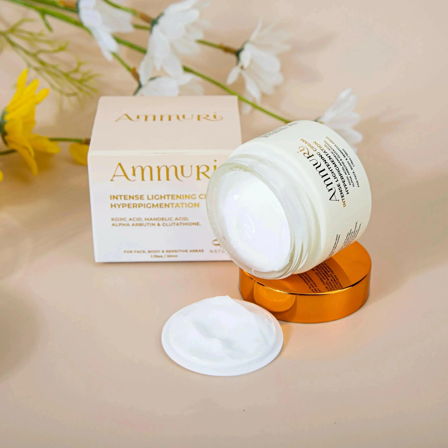 Ammuri Intense Lightening Skin Cream – Brightening for Bikini, Underarms & Sensitive Areas (50g)