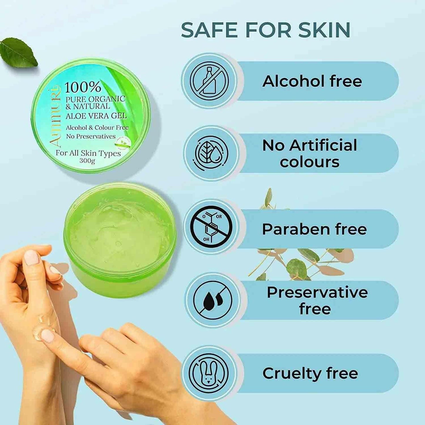 Ammuri Organic Aloe Vera Gel for All Skin Types