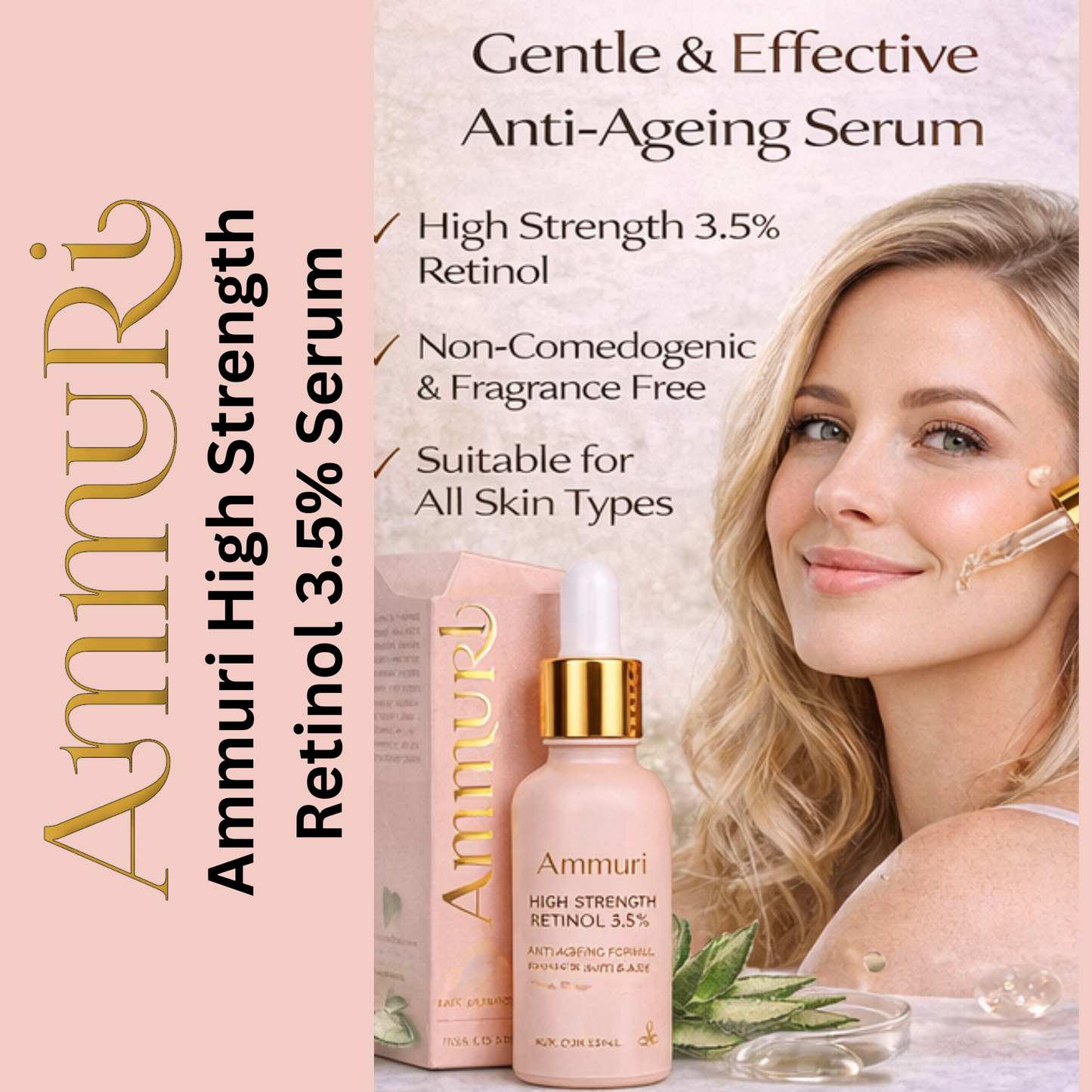 Retinol 3.5% Anti-Ageing Serum for Wrinkles & Skin Firming | Ammuri