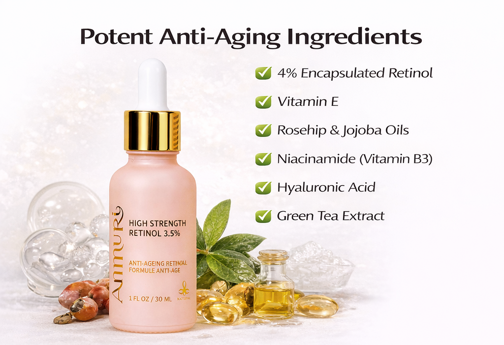 Retinol 3.5% Anti-Ageing Serum for Wrinkles & Skin Firming | Ammuri