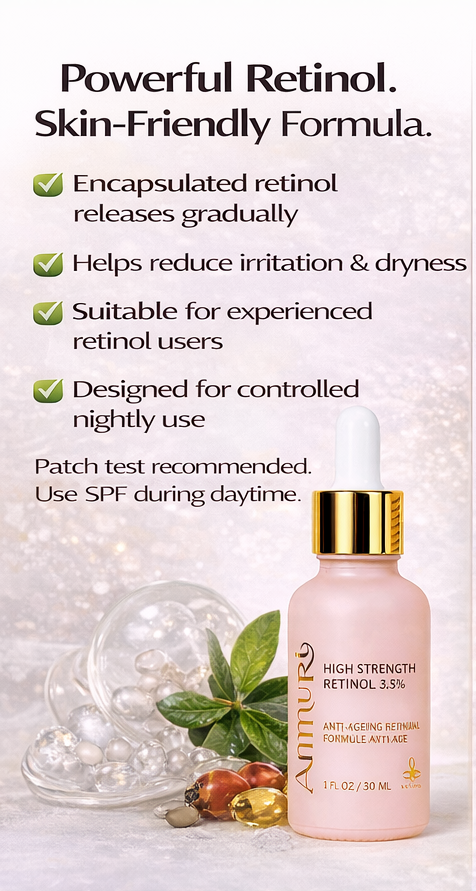 Retinol 3.5% Anti-Ageing Serum for Wrinkles & Skin Firming | Ammuri