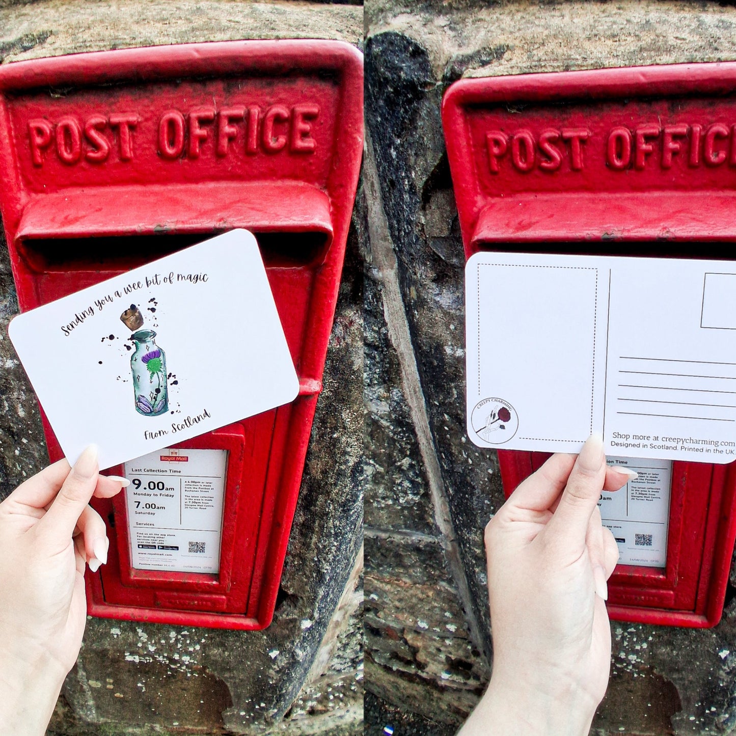 Wee Bit Of Magic From Scotland A6 postcard/art print