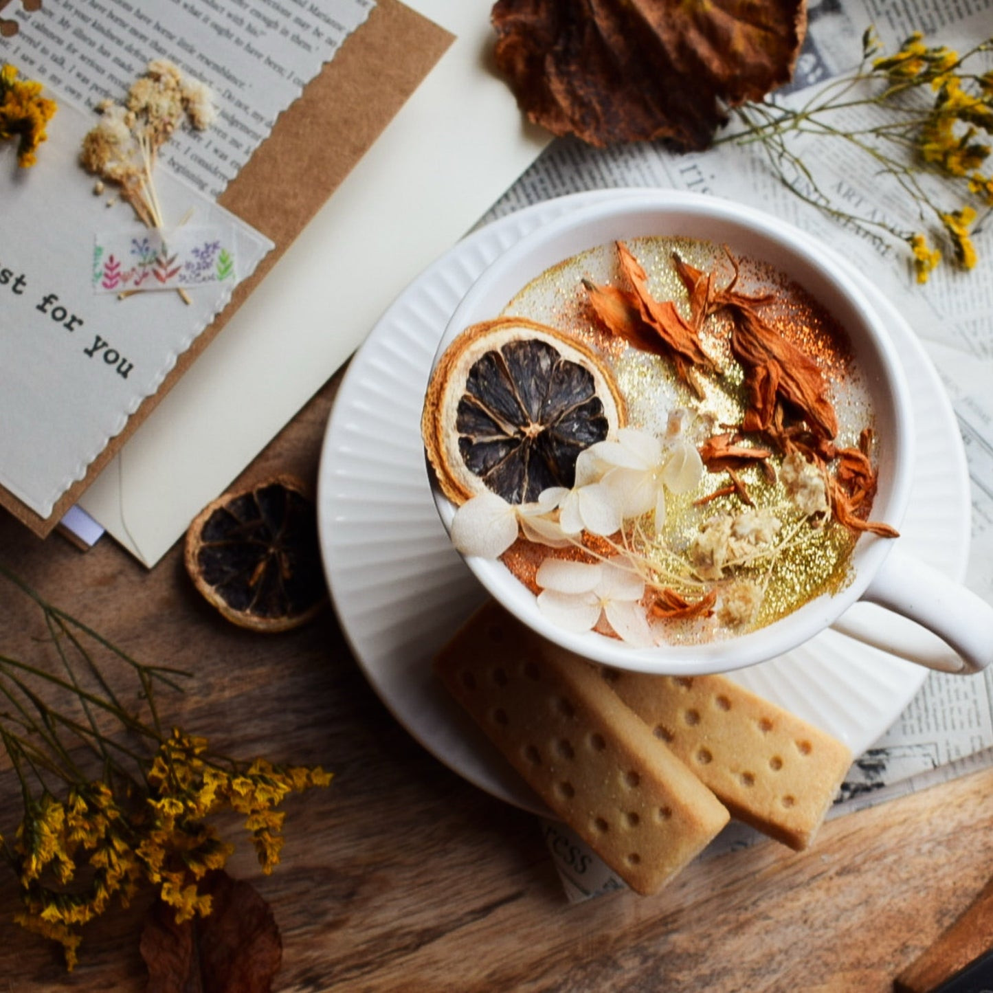 Unscented Autumnal Soy Cup Candle