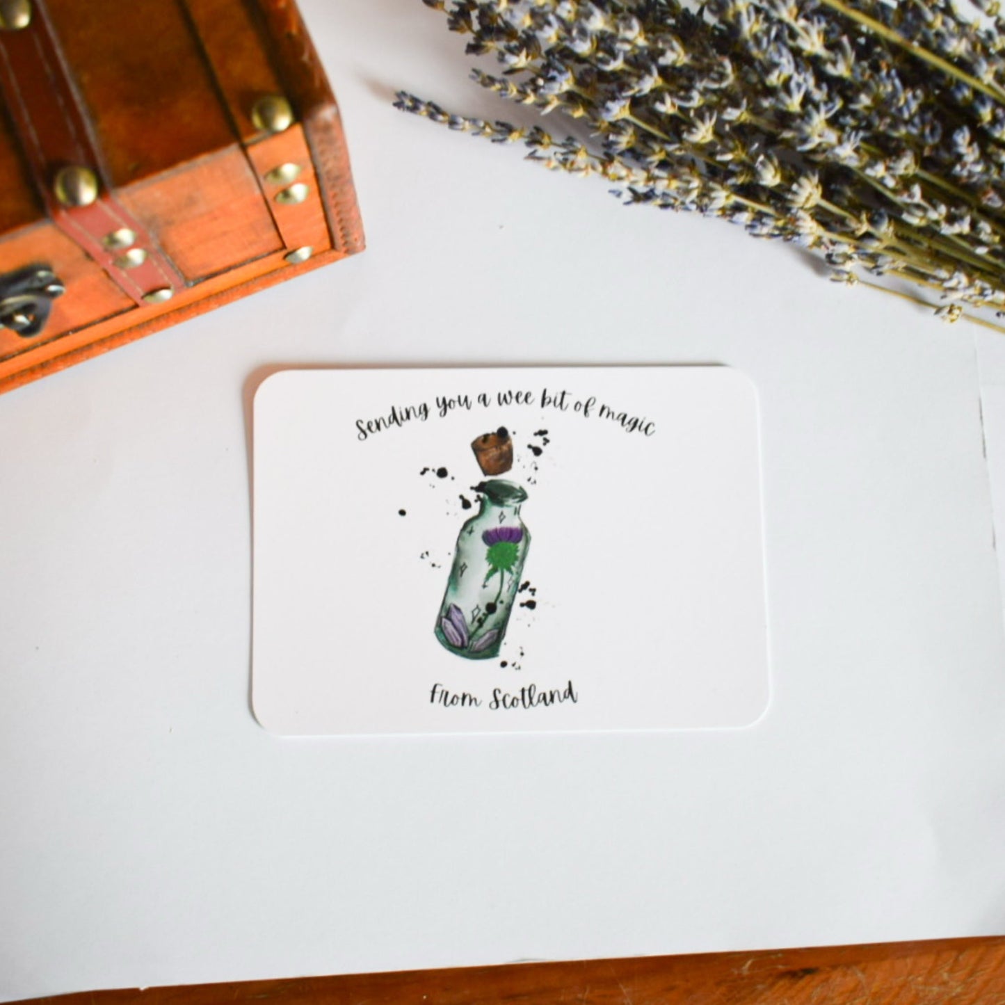 Wee Bit Of Magic From Scotland A6 postcard/art print