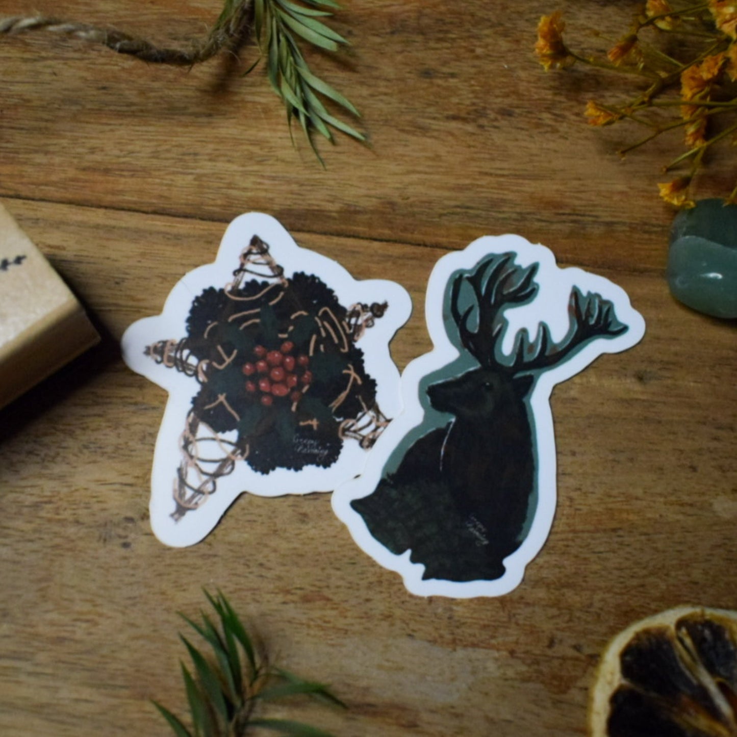 Yule Stag Sticker