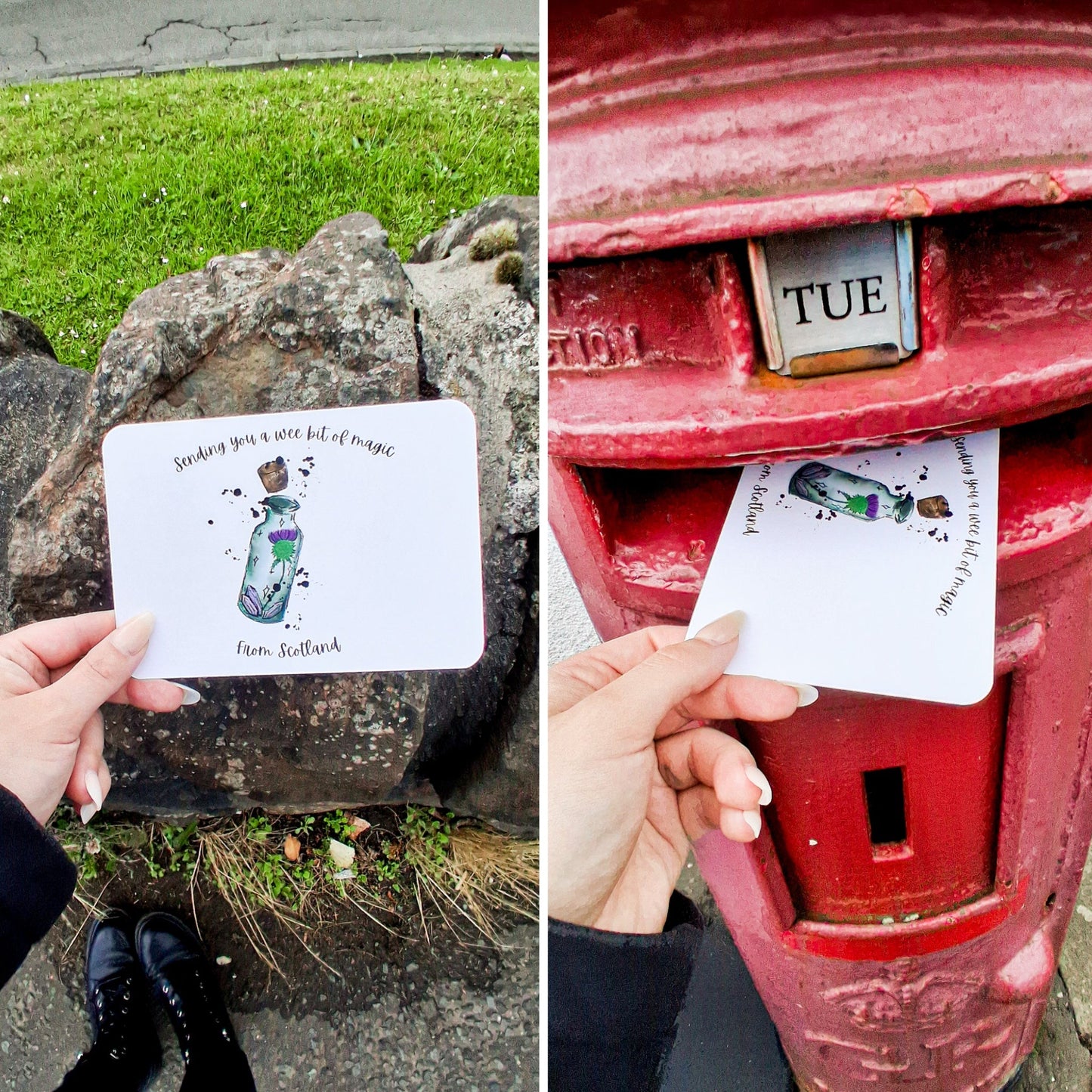 Wee Bit Of Magic From Scotland A6 postcard/art print