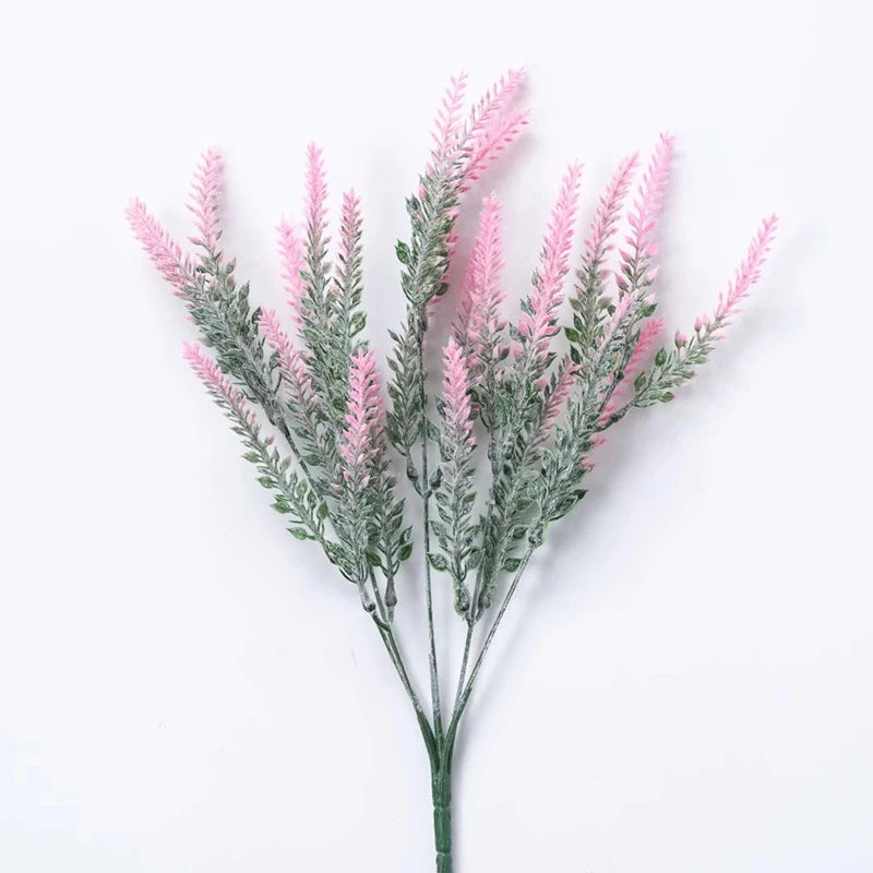 Provence Lavender Plastic Artificial Flowers Bunch
