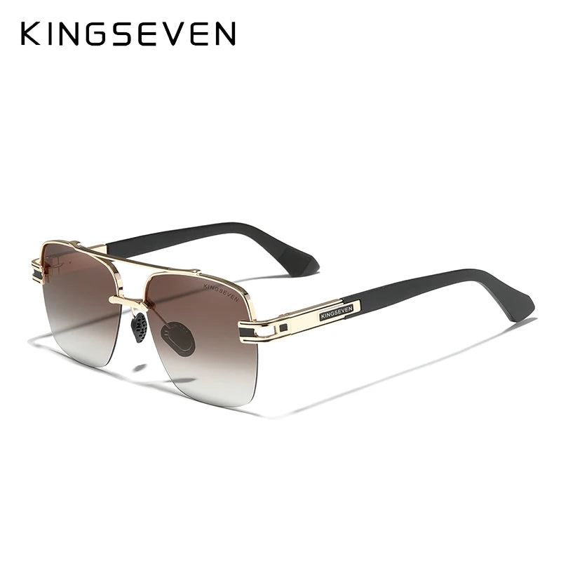 KINGSEVEN 2023 Brand New Design Sunglasses For Men Polarized Gradient Sun Glasses Women Eyewear Square Retro Eyewear Okulary