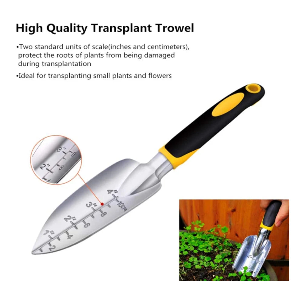 AIVY Garden Tool Set - Hand Shovel, Trowel & Rake