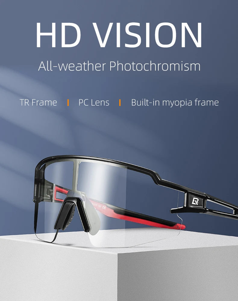 ROCKBROS Photochromic Polarized Cycling Glasses | UV400 Sunglasses