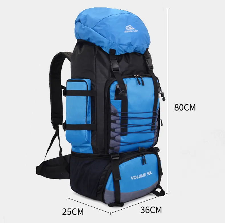 90L Travel Camping Backpack | Mountaineering Large Capacity Sports Bag