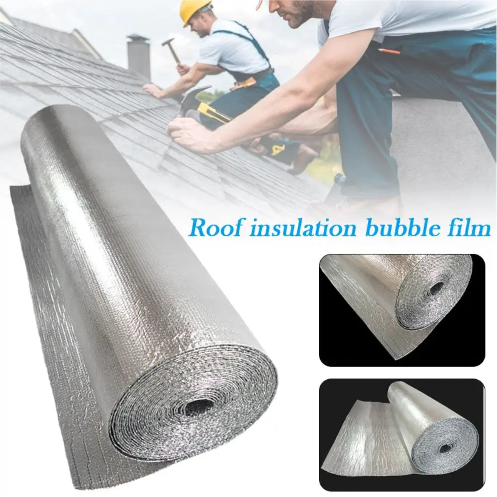 Double Aluminium Foil Film Reflective Film Insulation Cover Energy Saving Sunscreen Waterproof Noise Beehive Roof Floor Heating