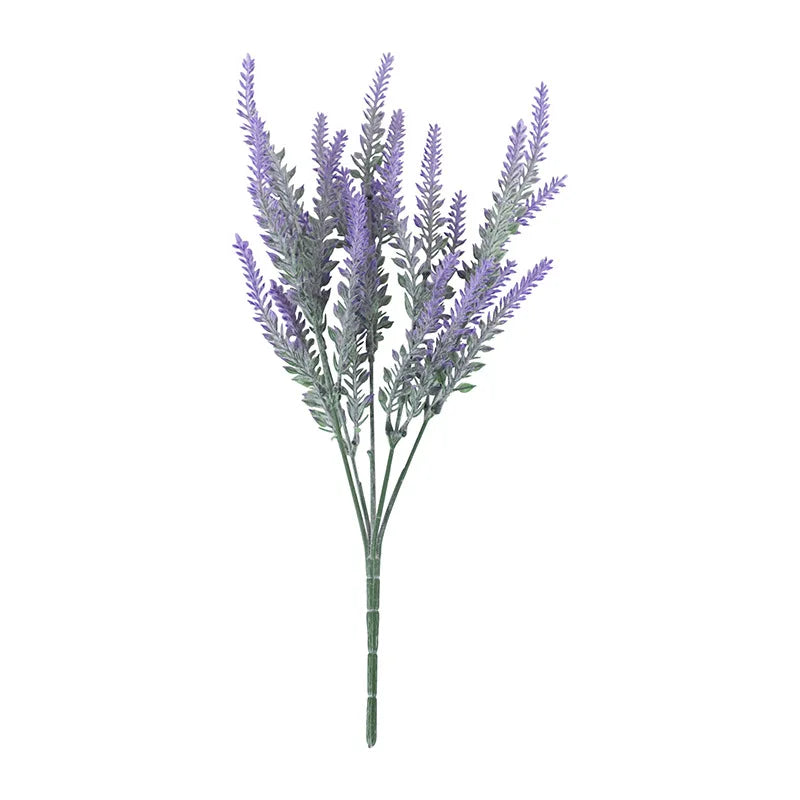Provence Lavender Plastic Artificial Flowers Bunch