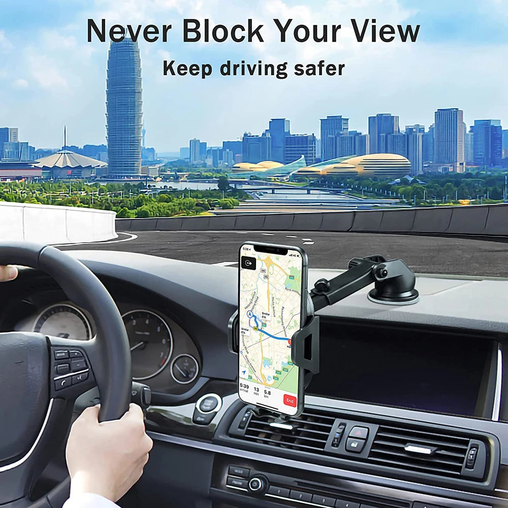 Mount Long Arm Suction Cup Holder for iPhone, Huawei, Xiaomi, Samsung