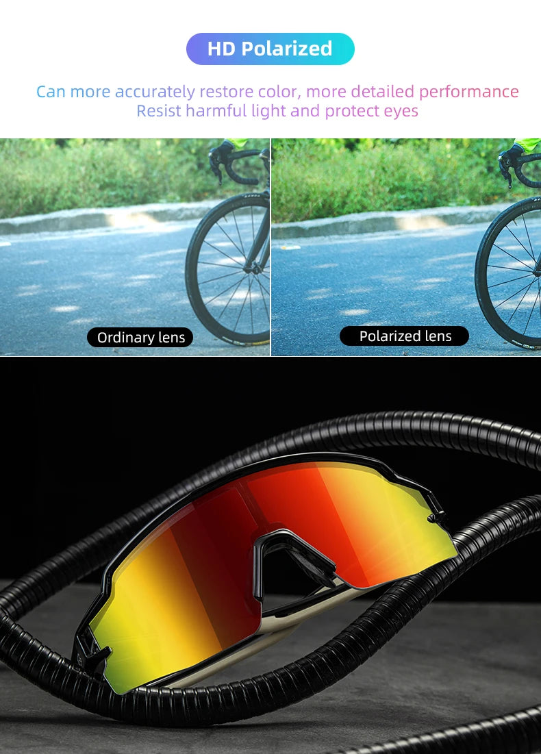ROCKBROS Photochromic Polarized Cycling Glasses | UV400 Sunglasses