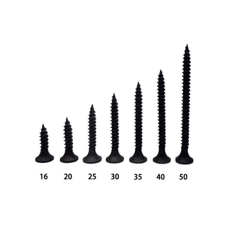 50Pcs M3.5 High-Strength Self-Tapping Drywall Screws