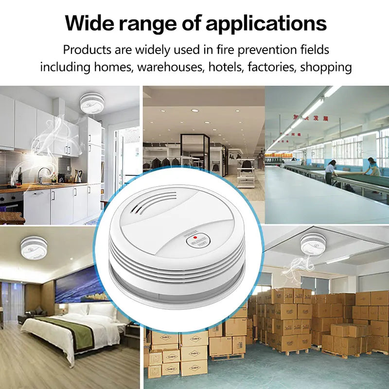 YUPA Tuya WIFI Fire Smoke Detector Security Alarm System