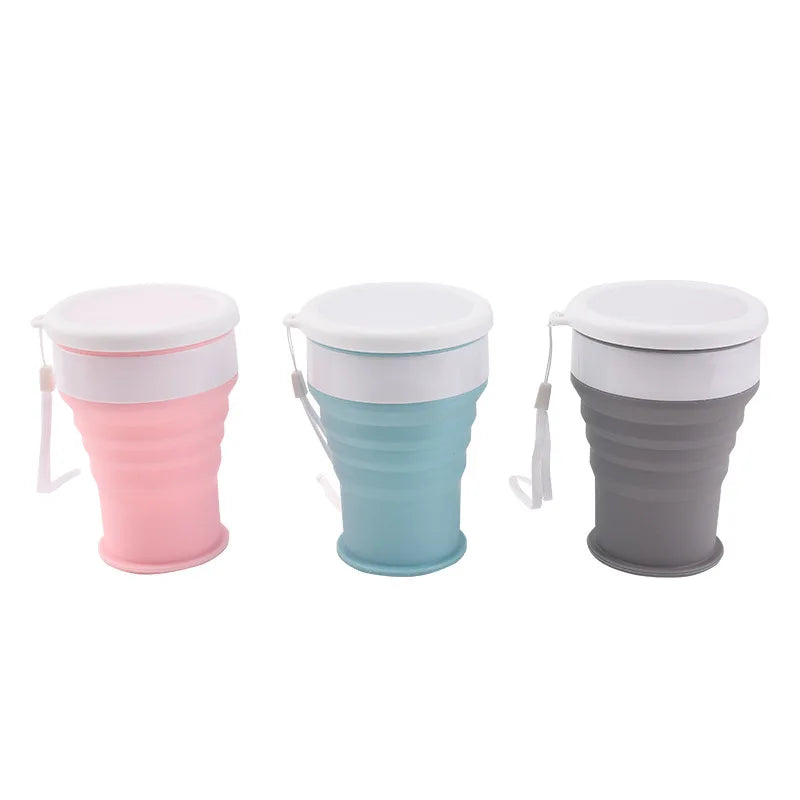 200ml Silicone Folding Camping Travel Mug