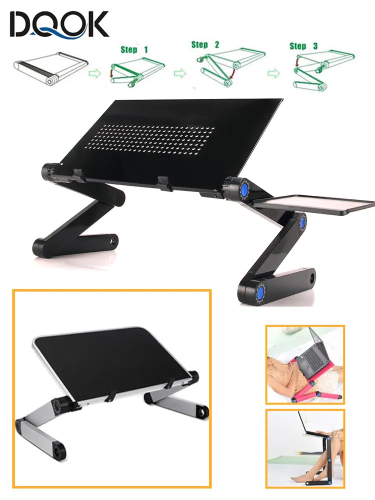 Portable Aluminum Laptop Desk - Ergonomic Lapdesk