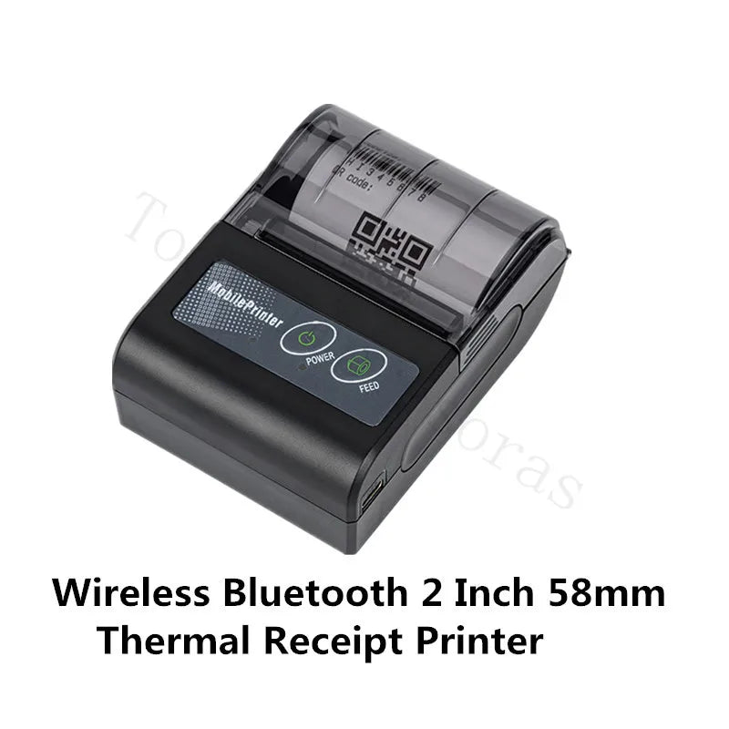 Mini Portable Thermal Printer Wireless Receipt Printer 58mm Ink-free USB BT ESC/POS Windows Android PC Factura Impresora Termica