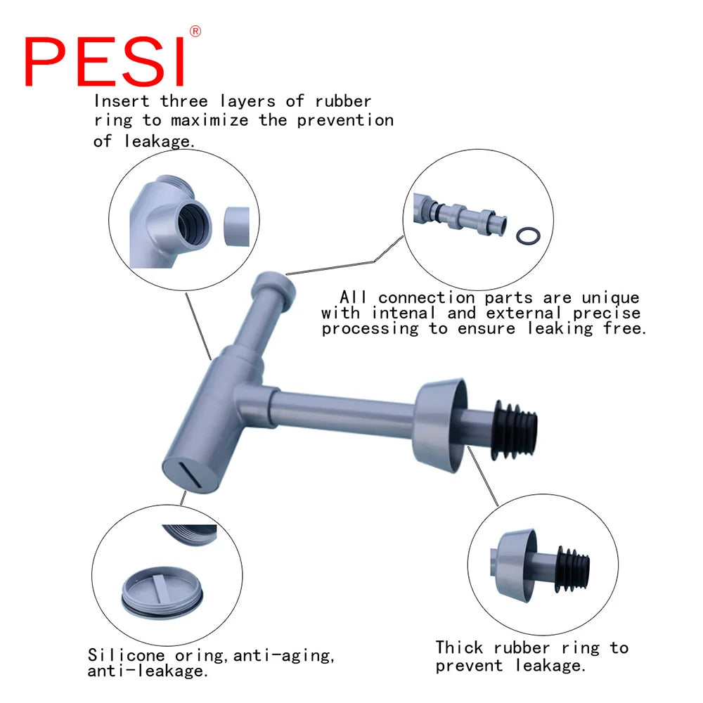 Round Plastic Basin Bottle Trap