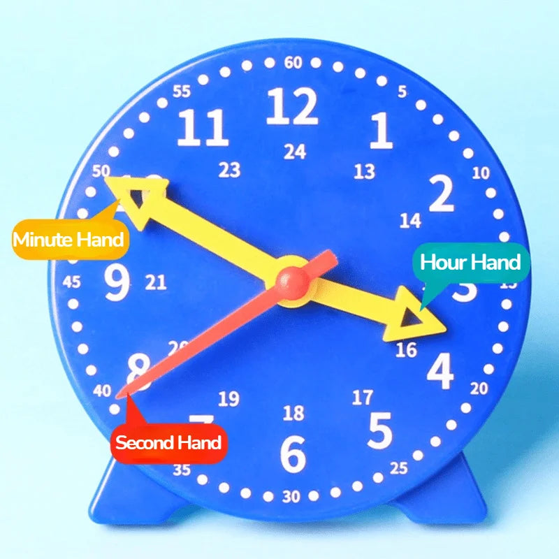 Children Montessori Clock Educational Toys Hour Minute Second Cognition Colorful Clocks Toys Kids Early Preschool Teaching Aids