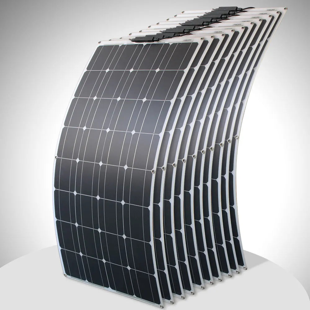 100W Monocrystalline Flexible Solar Panel Charger