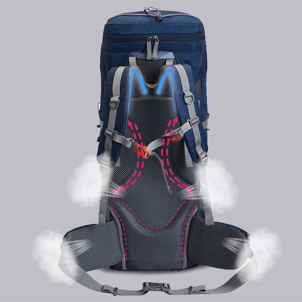 60L Hiking Mountaineering Backpack | Sport Outdoor Rucksack Bag