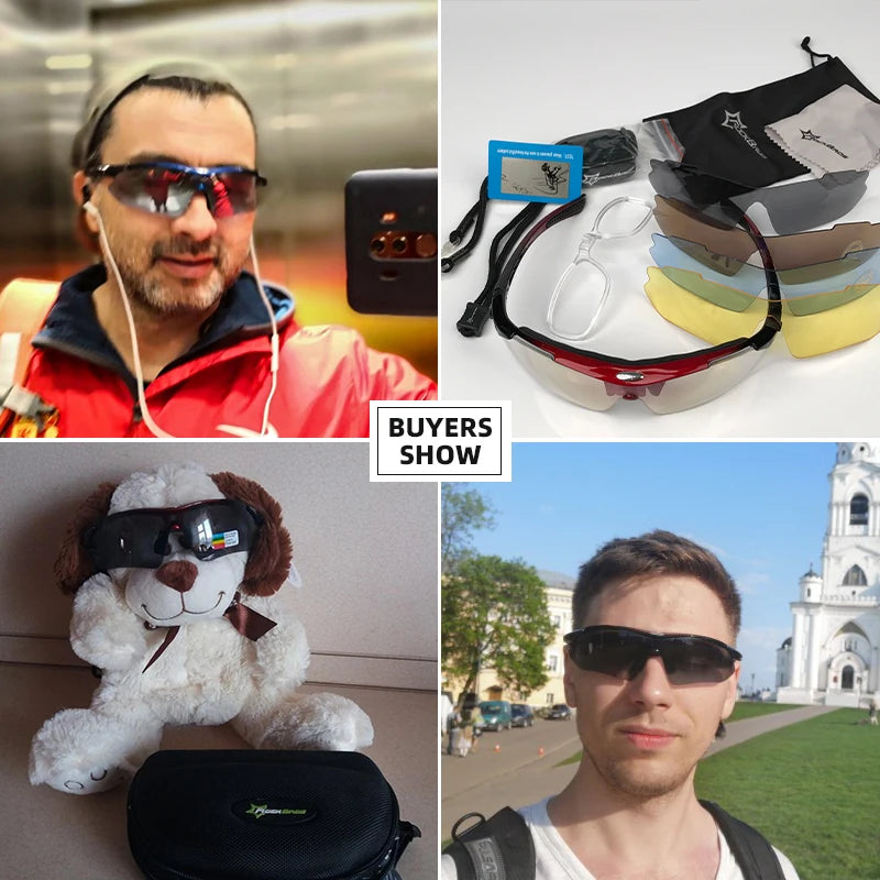 ROCKBROS Cycling Flexible Polarised Photochromic Sunglasses