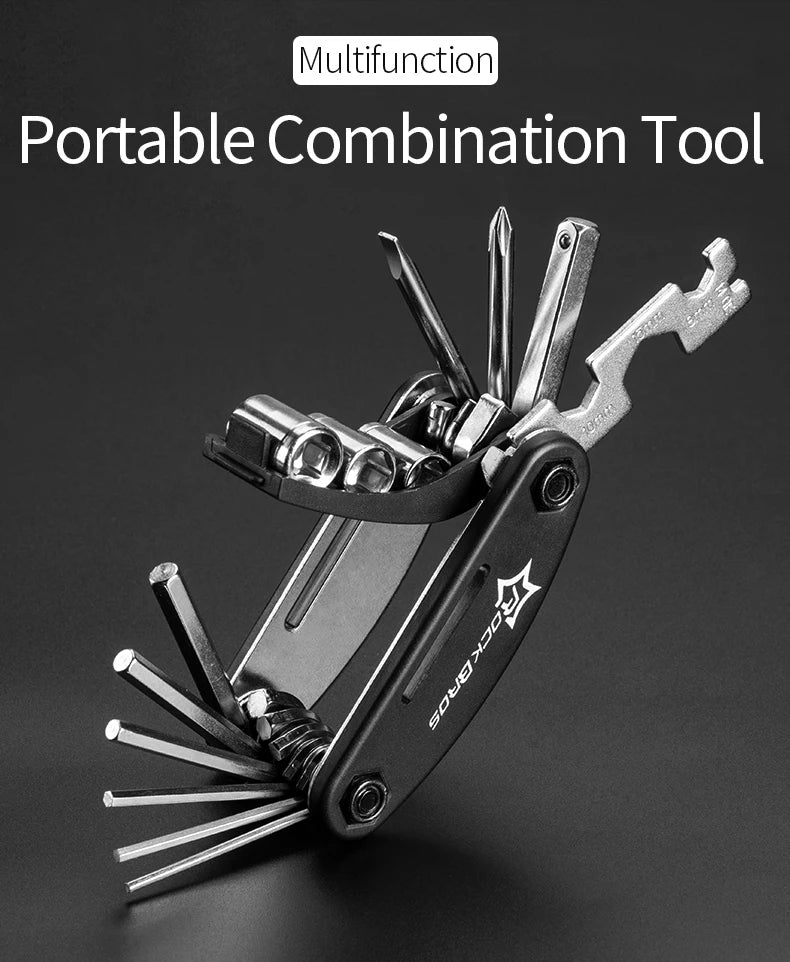 ROCKBROS 16 in 1 Multifunction Bicycle Repair Tools Kit Hex Spoke Cycling Screwdriver Tool MTB Mountain Cycling Bike Repair Tool