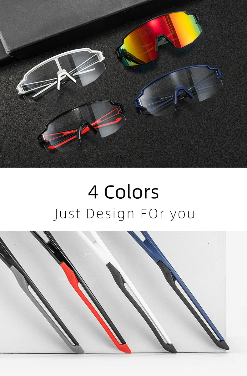 ROCKBROS Photochromic Polarized Cycling Glasses | UV400 Sunglasses