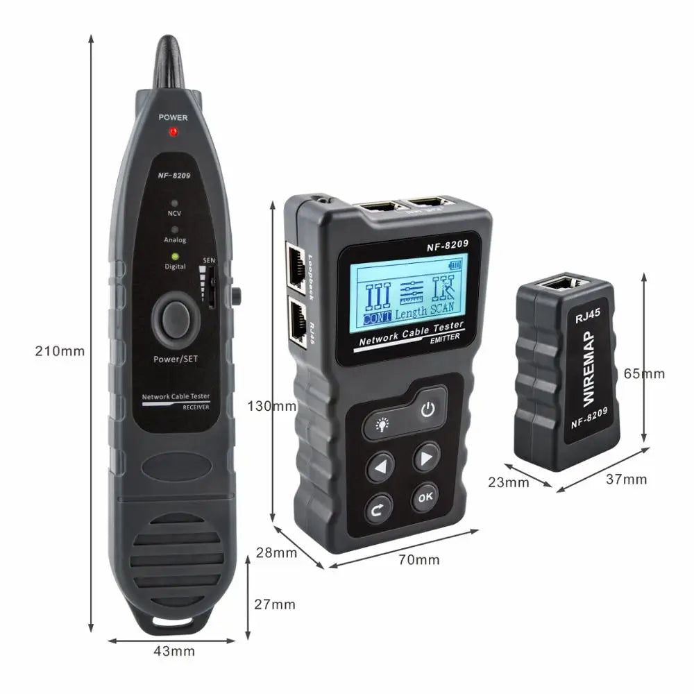NOYAFA NF-8209 RJ45 Cable Tracker - Network Wire Tester