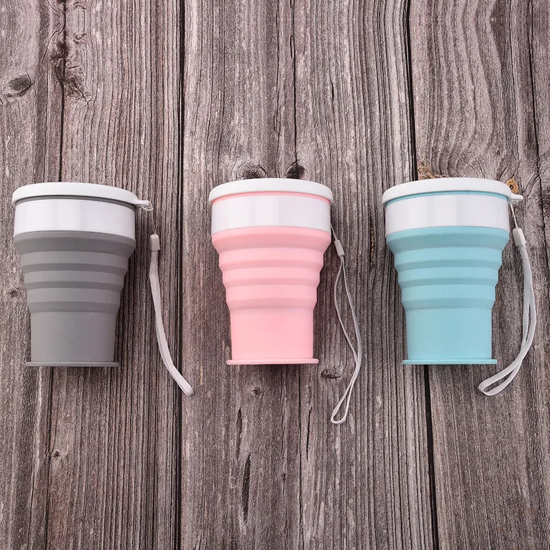 200ml Silicone Folding Camping Travel Mug