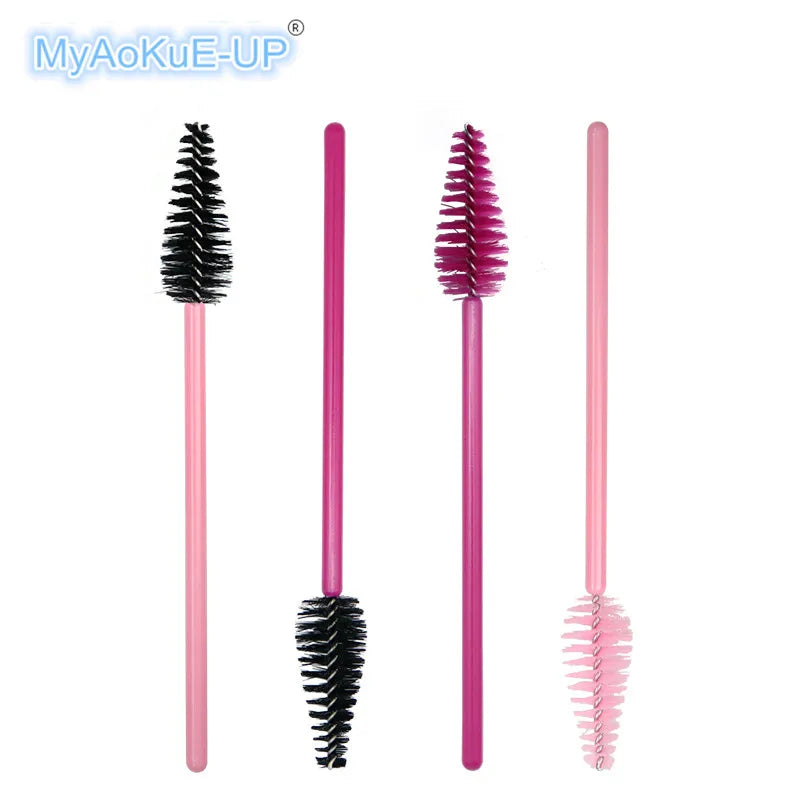 200 Pcs Water Drop Shape Disposable Nylon Mascara Wands - Eye Lashes Extension Brush