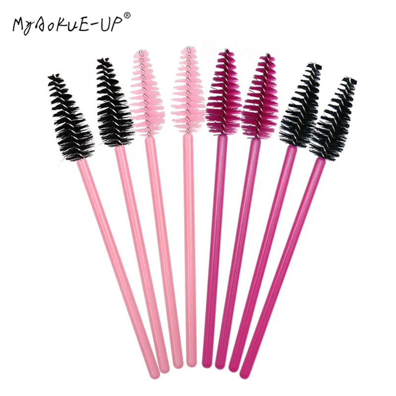 200 Pcs Water Drop Shape Disposable Nylon Mascara Wands - Eye Lashes Extension Brush