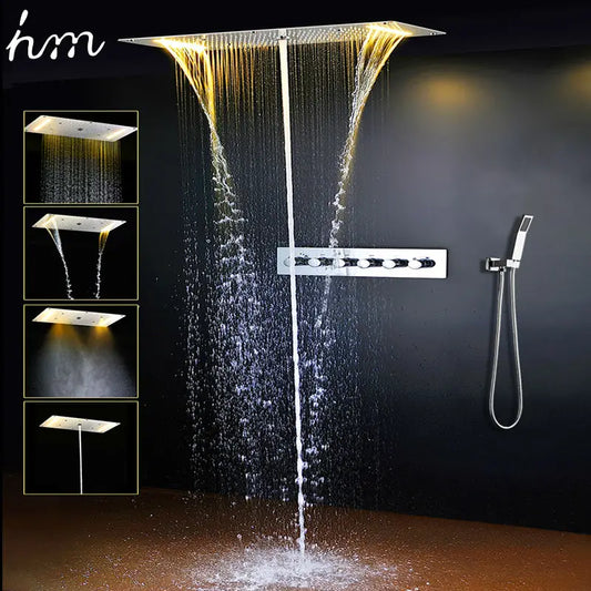 Ceiling LED Shower System Set