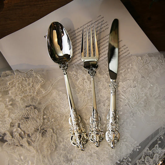 Wedding Tableware Silver Plated Dinnerware Set